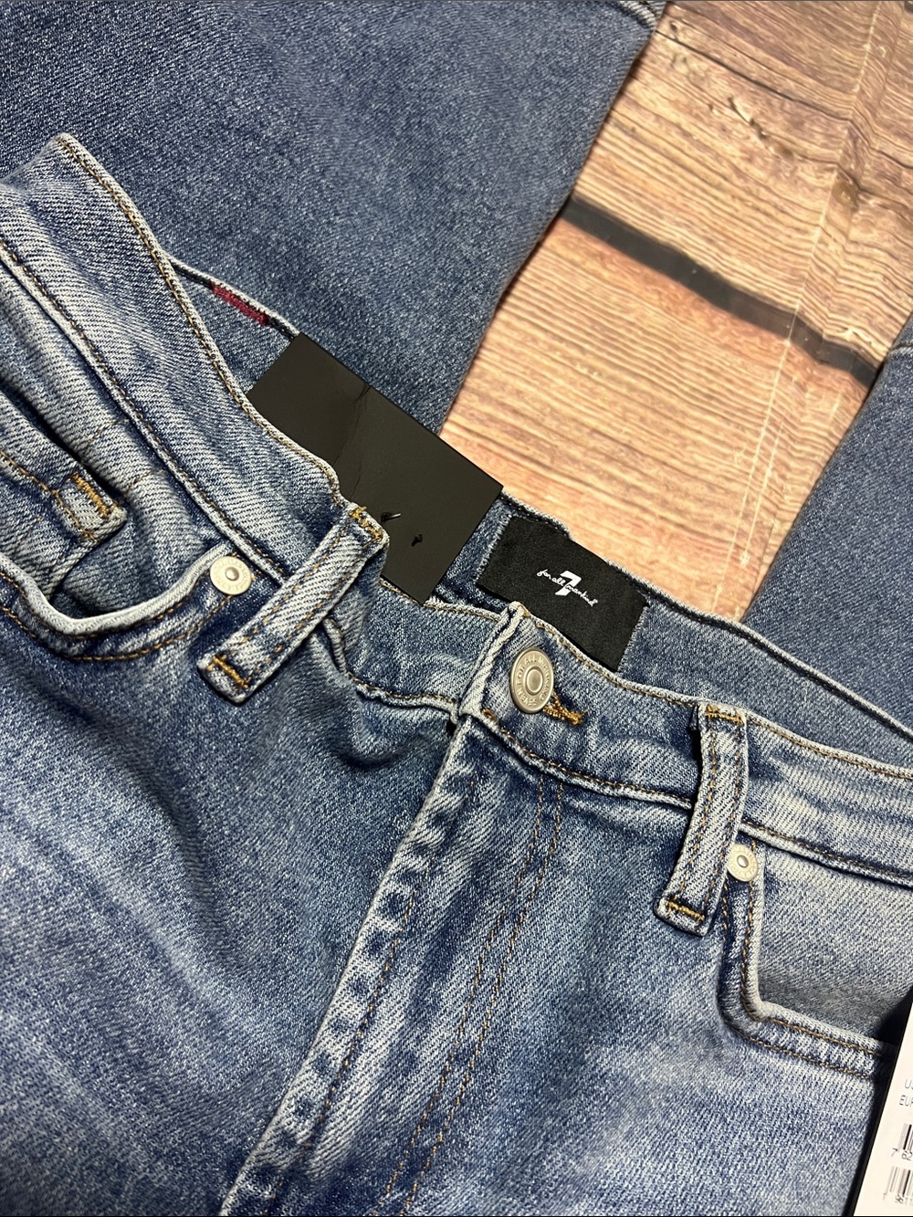 7 for all mankind new with tags size 29 blue women's jeans - Picture 4 of 5
